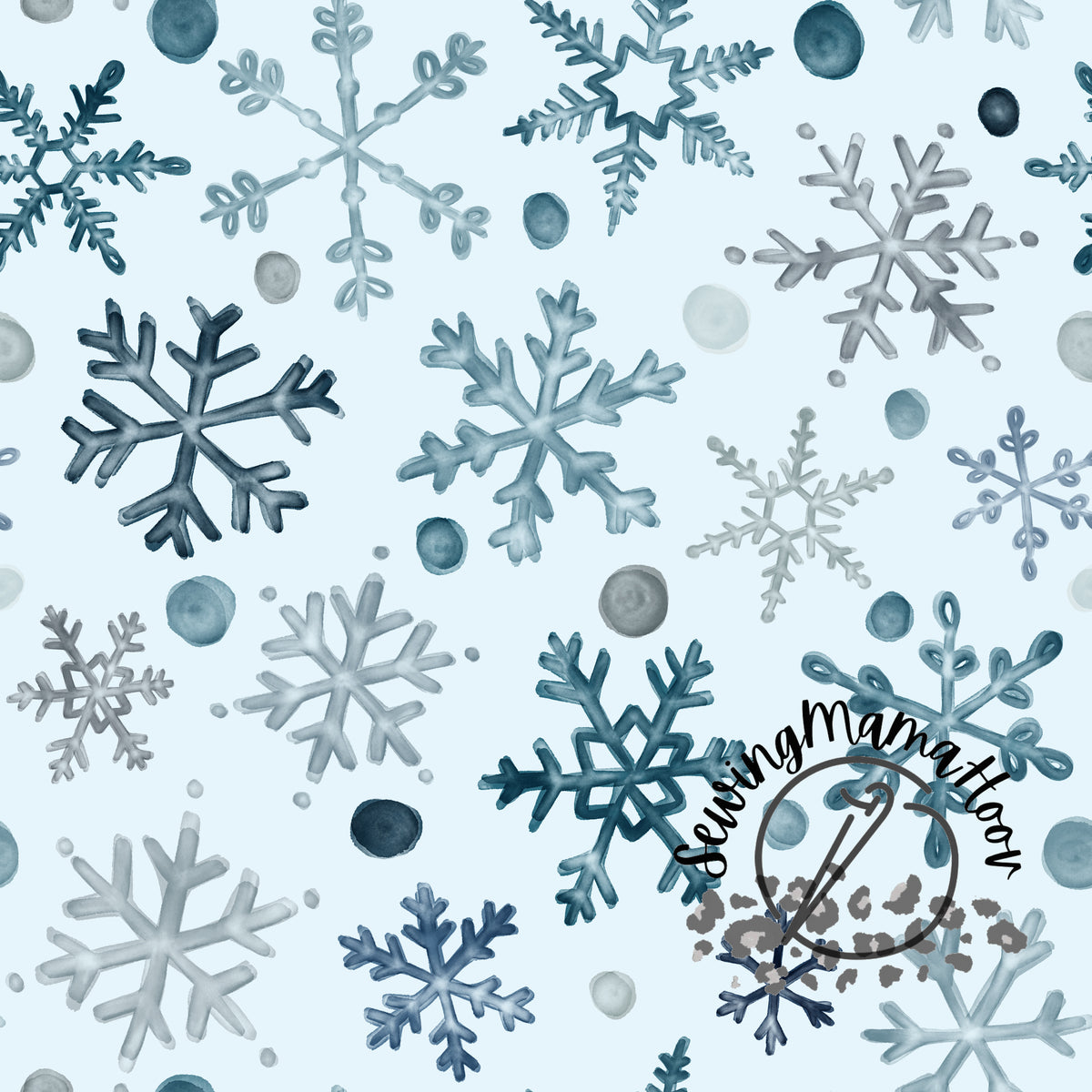 Blue Snowflakes