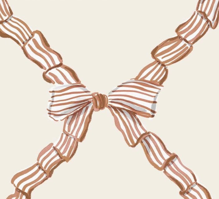 Gingerbread Brown Ribbons