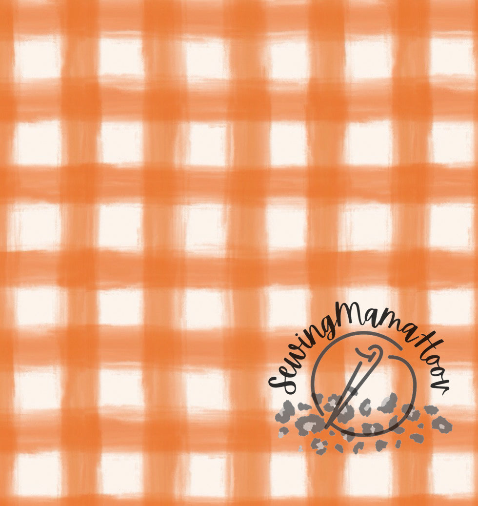 Orange Gingham