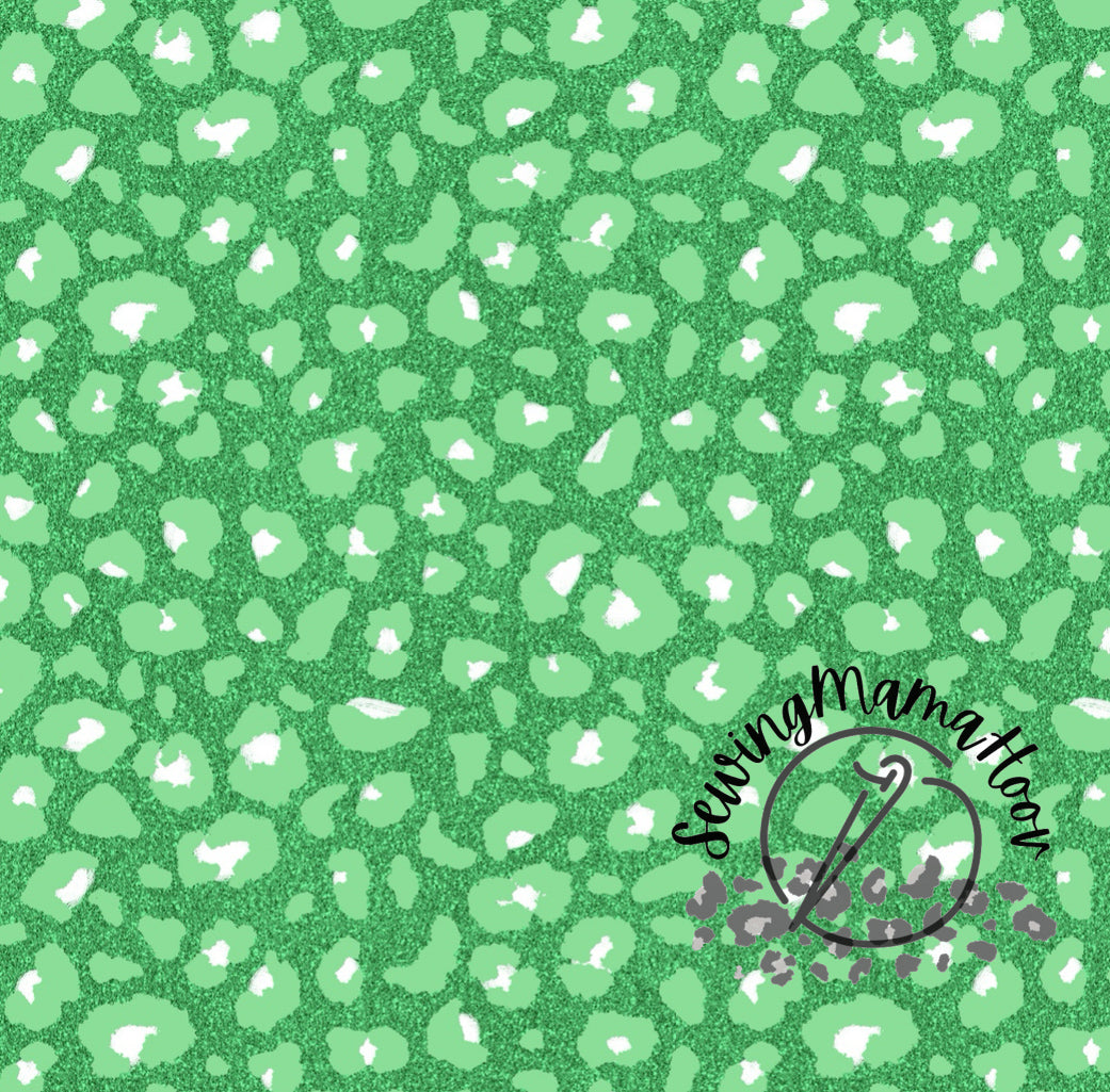 Sparkle Green Leopard