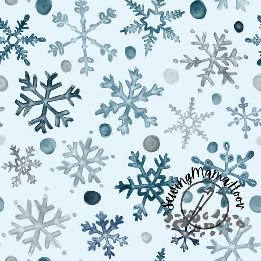 Blue Snowflakes*