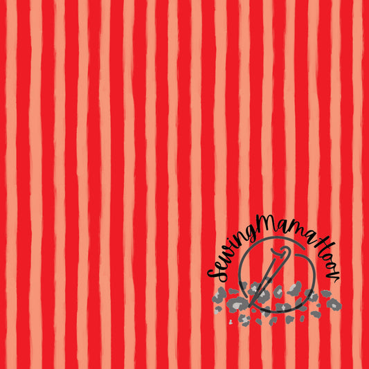 Red Sketchy Stripe