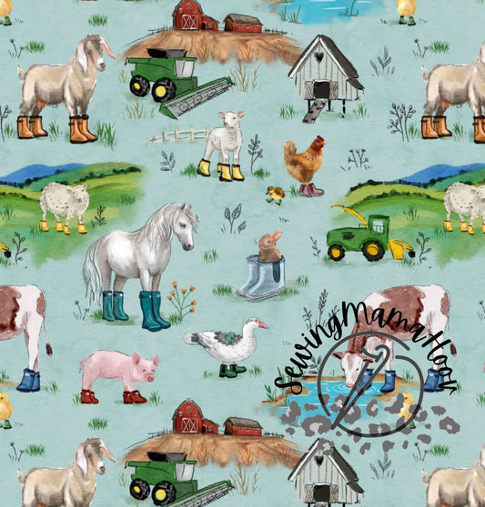 Farm Animals in Rainboots