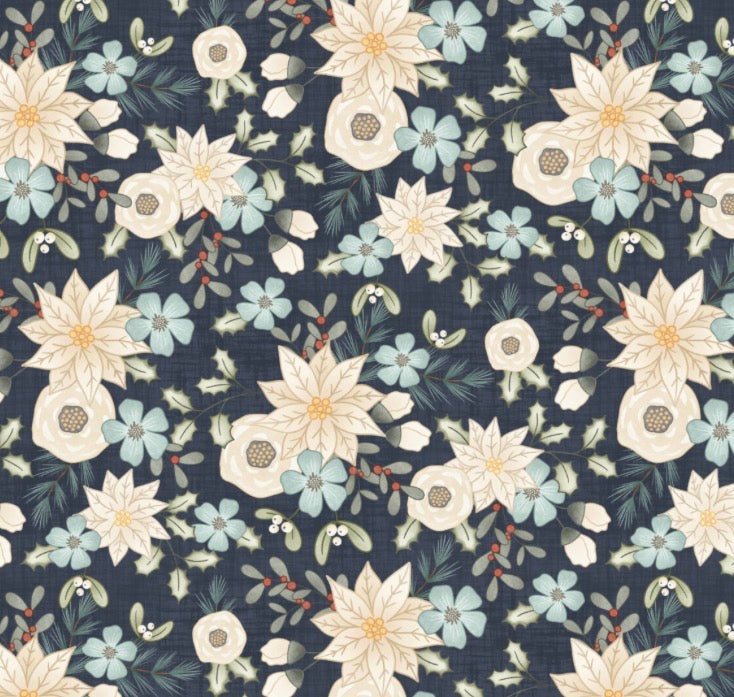 Blue Winter Floral
