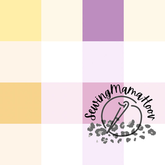 Purple and Yellow Checks