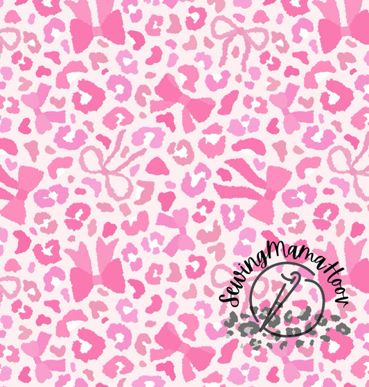 Pink Bow Leopard