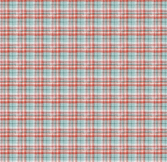 Pink Red and Mint Plaid