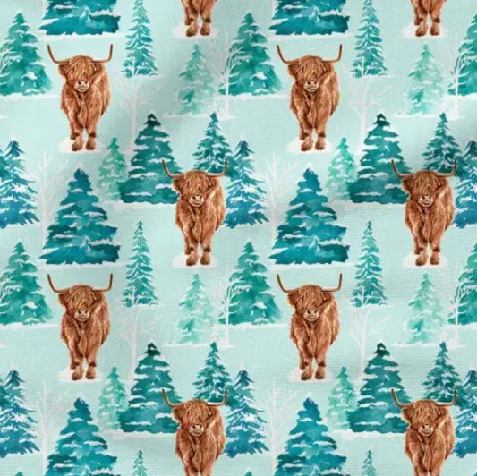 Blue Highland Cow
