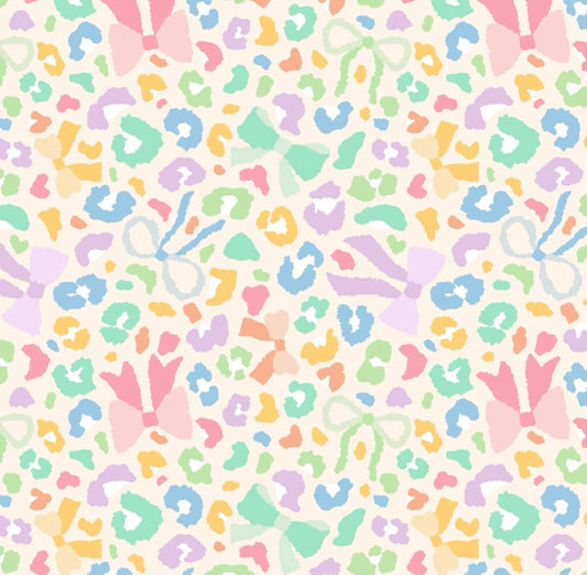 Pastel Bow Leopard