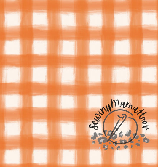 Orange Gingham