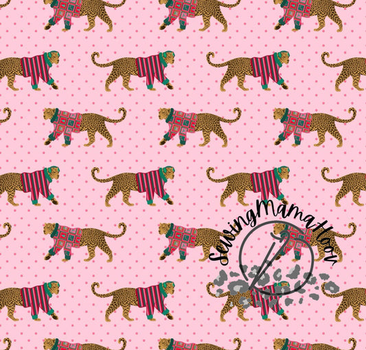 Leopards in Christmas Sweaters