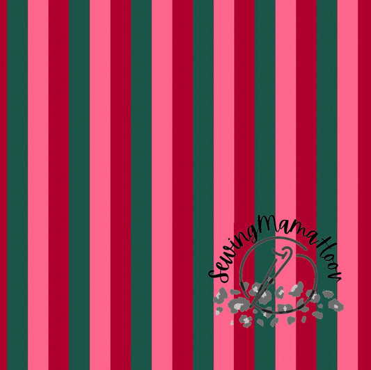 Leopards in Christmas Sweaters Stripes