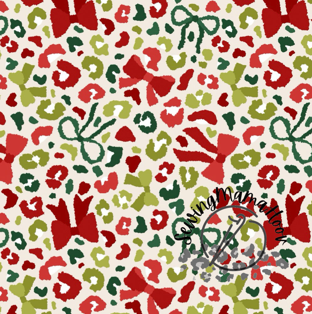 Green and Red Leopard Bows