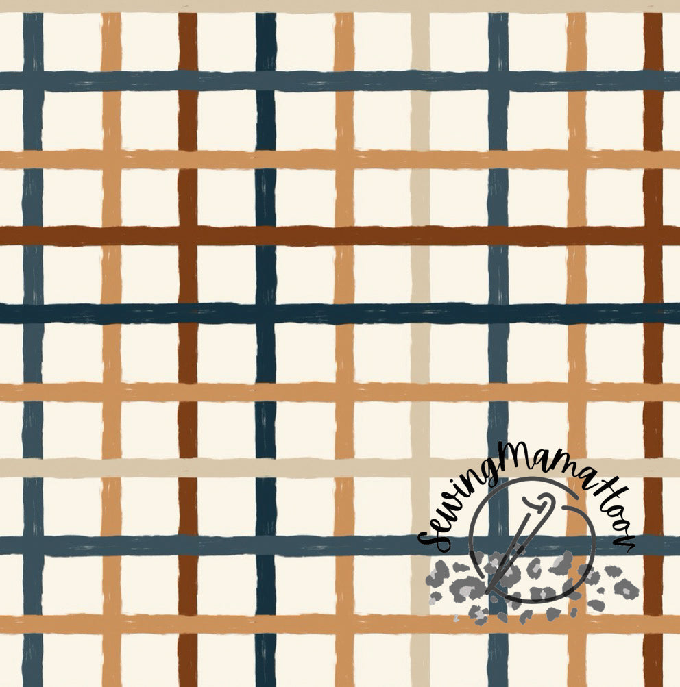 Gold Poinsettia Plaid