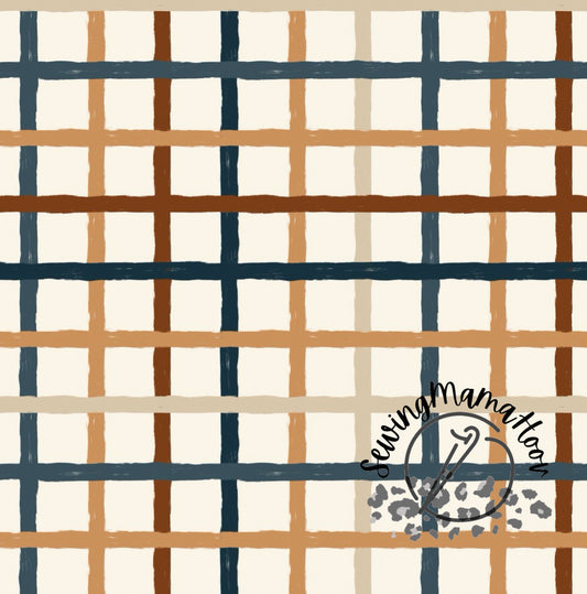 Gold Poinsettia Plaid*