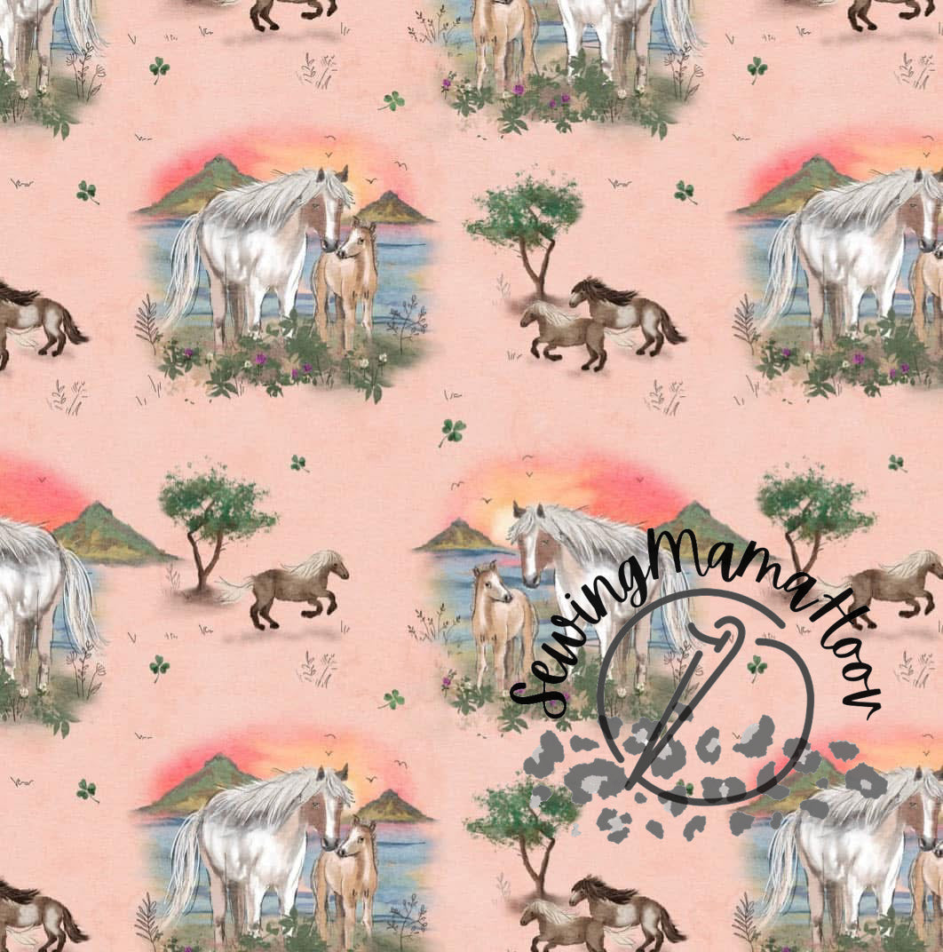 Horses on Peach-SMH Exclusive