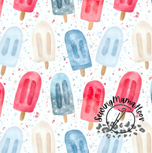 Muted Patriotic Popsicles*