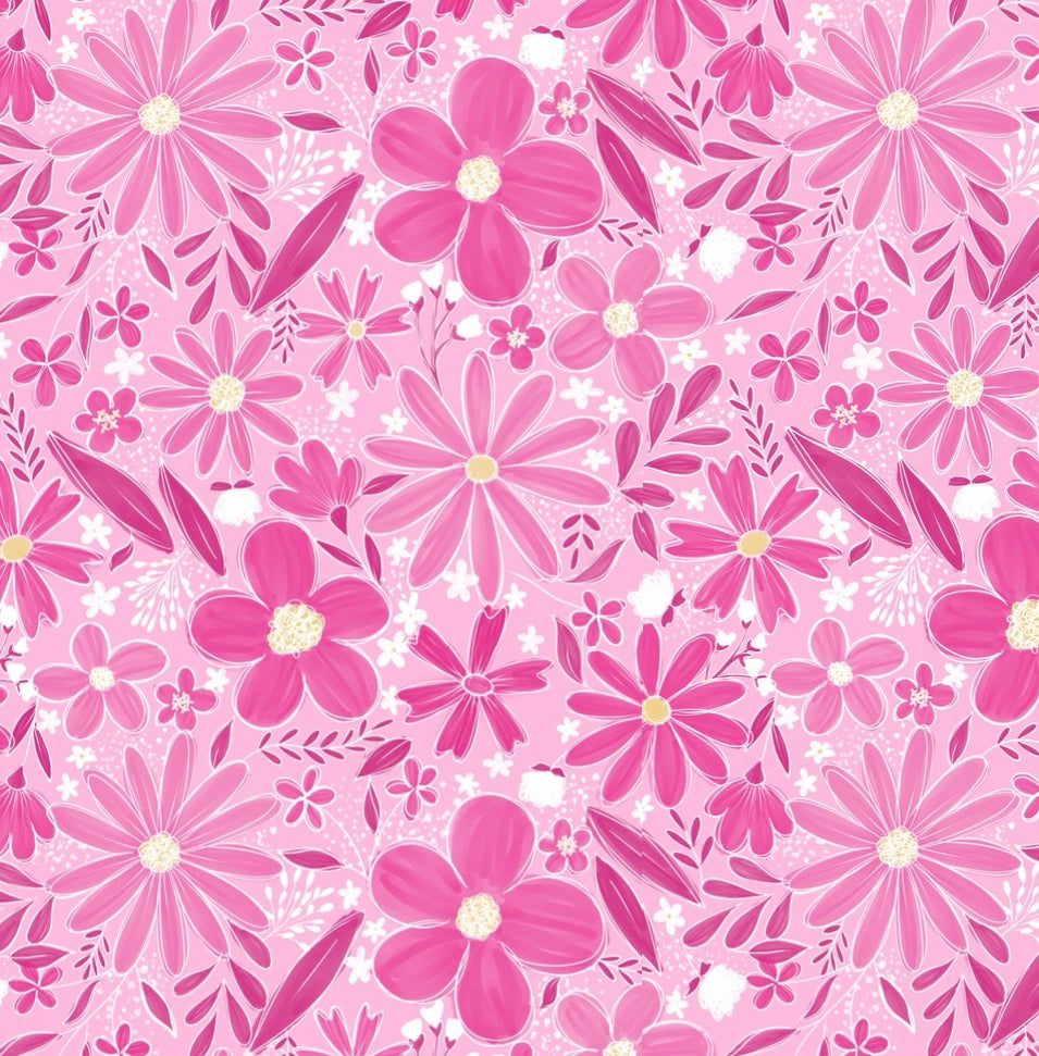 Pink Sketchy Floral